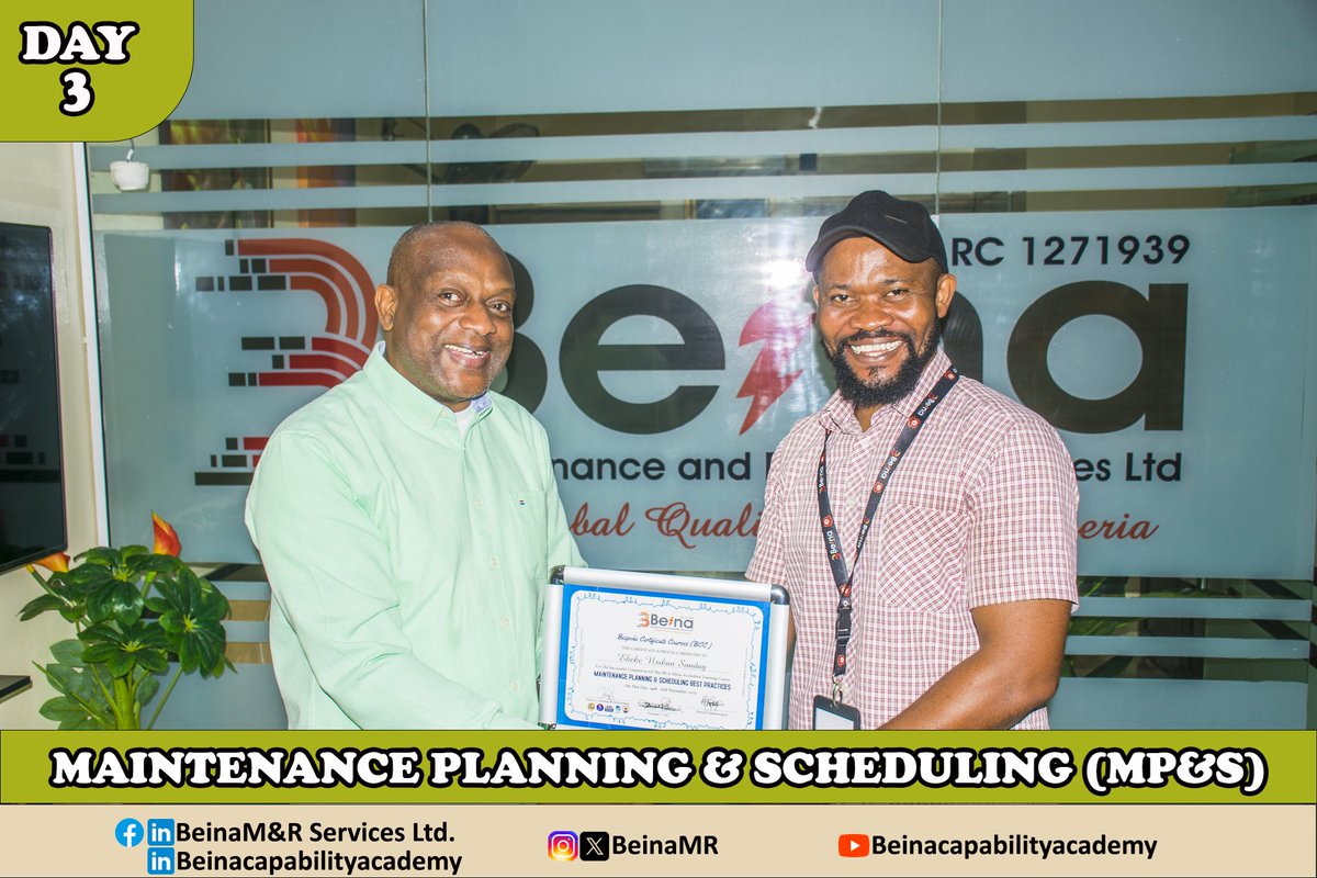 BeinaMR's tweet image. Day 3 of 3: Maintenance Planning &amp;amp; Scheduling (MP&amp;amp;S) Masterclass @beinamr

We wrapped up the final day of our MP&amp;amp;S Masterclass with an exciting and highly interactive hands on practical workshop!