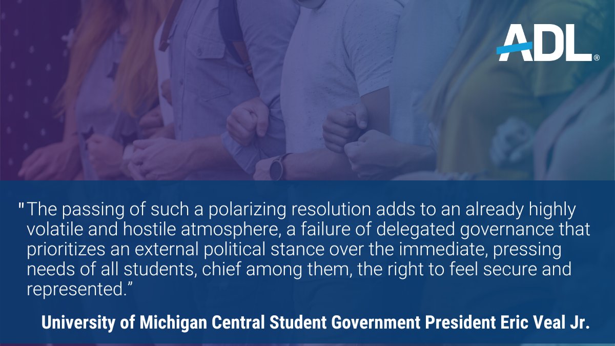 Thoughtful words from <a href="/UMich/">University of Michigan</a> Central Student Government President, Eric Veal Jr., on his decision to veto a recent divestment resolution. michigandaily.com/news/news-brie…