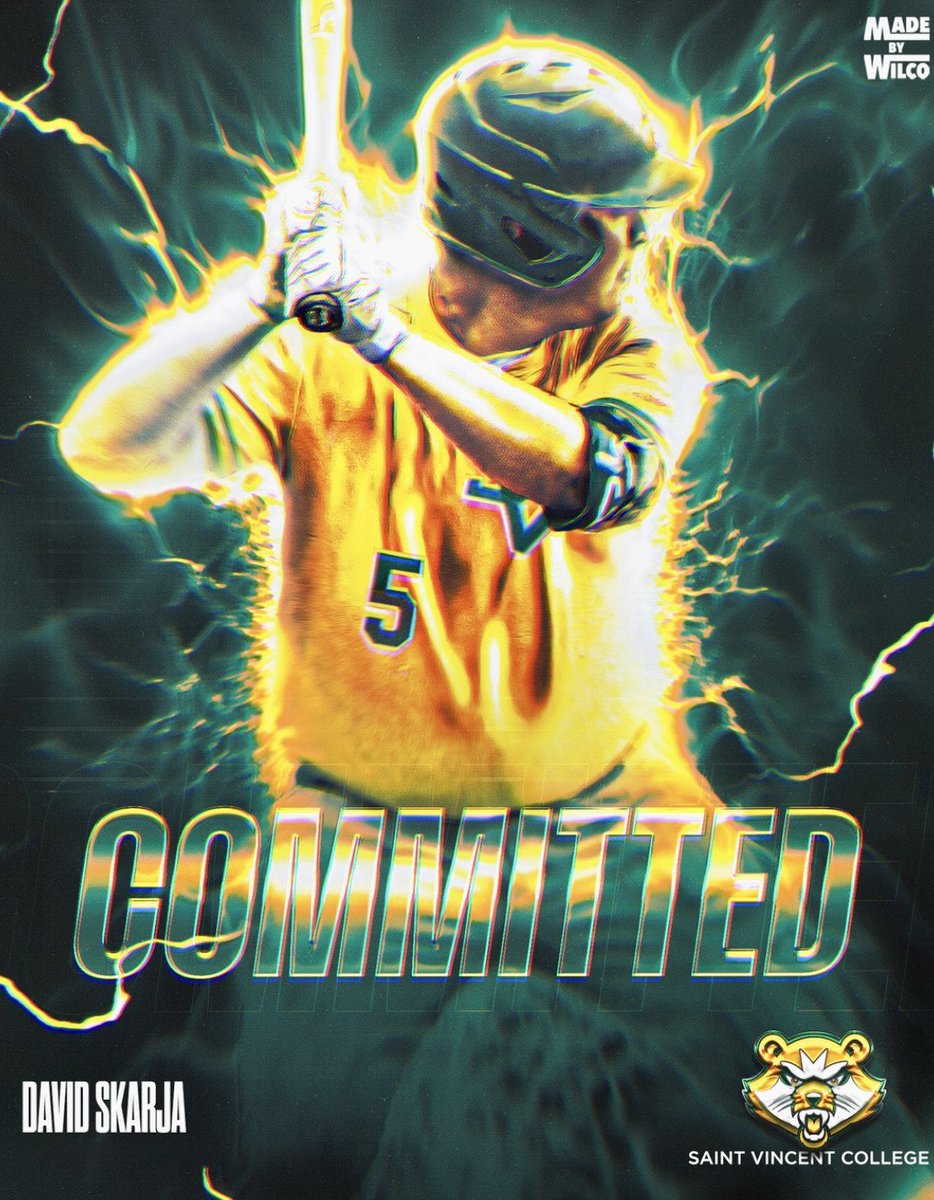 DSkarja's tweet image. I am excited to announce the next step in my baseball career to Saint Vincent!! It all without be possible without my coaches at All American. And thank you to Coach Janosko and Coach Lynn for the opportunity! #GoBearCats #committed