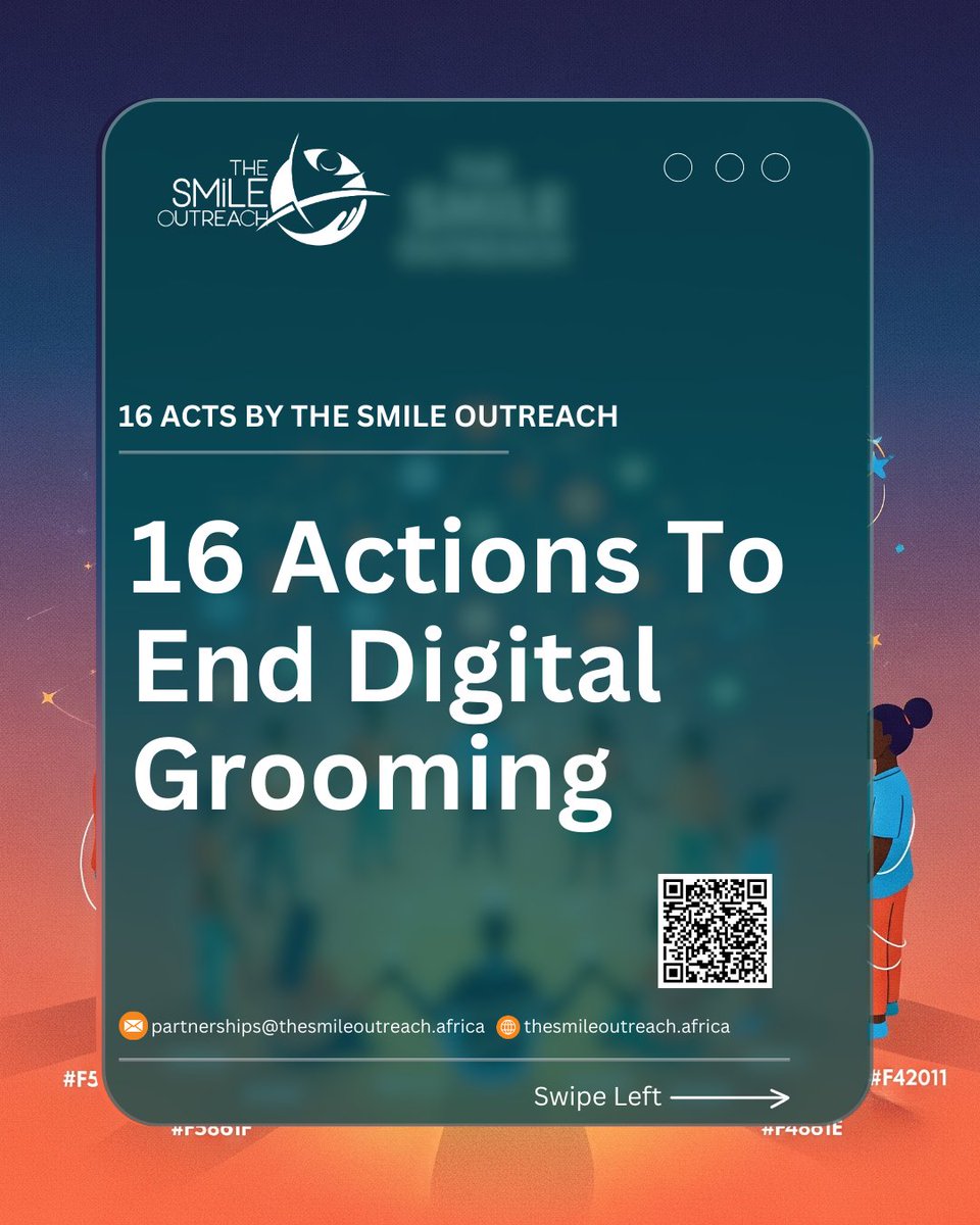_idongesitakpan's tweet image. If you care about keeping children and teens safe online, this campaign is for you: campaigns.thesmileoutreach.africa/16-acts-2025/
#EndDigitalGrooming #ChildProtection #OnlineSafety #DigitalExploitation #YouthEmpowerment #TheSmileOutreach