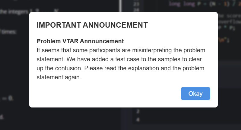 ayushHardeniya's tweet image. Problem - 3 is failing again &amp;amp; again teh bruteforce I tried, it failed, I tried O(1) logic it failed, I used AI for help, it failed for hidden test cases again....?
Now this is being shown ??

#Codechef #contest #competetiveprogramming