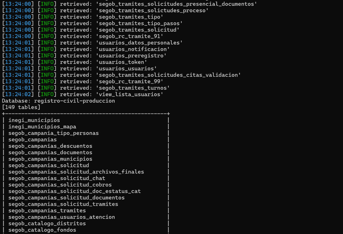ivillasenor's tweet image. ⛔ | Esto es muy grave, he recibido más evidencia de que la vulnerabilidad en el Registro Civil es real.

Clásica inyección SQL, pero con información y endpoints muy delicados.

Básicamente puedes dar de alta actas y hasta modificarlas.

«La vulnerabilidad está en solo una…