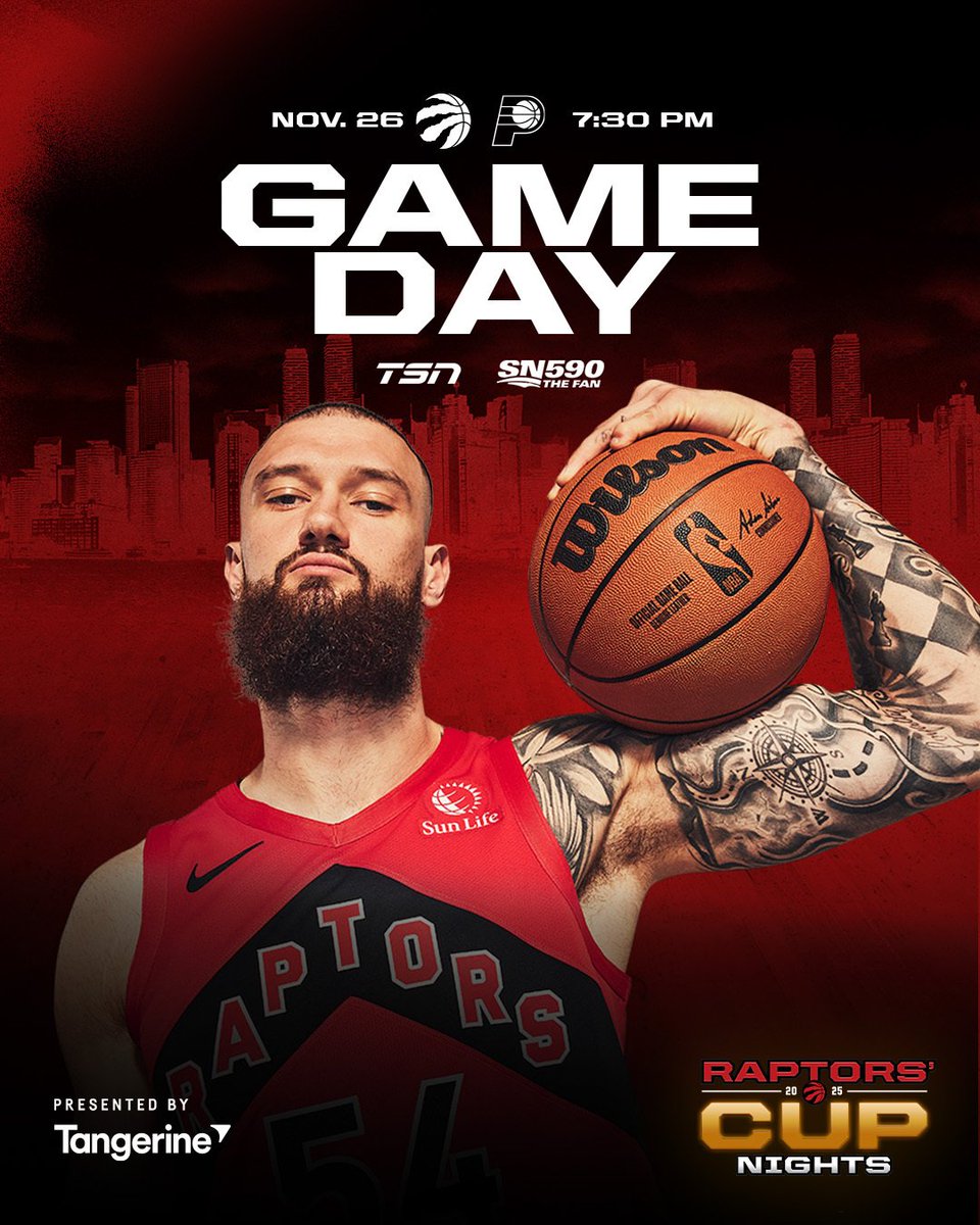 alex6ixsports's tweet image. 📅#TorontoSports gameday; 11/26/2025📅

🏒@MapleLeafs (9-10-3) ✈ CLB; 7pm
🏀@Raptors (13-5) 🆚️ IND; 7:30pm
🏒@TorontoMarlies (8-7-1-1) 🆚️ PRO; 7pm
🏒@OHLSteelheads (9-12-2) ✈ ER; 7pm

#MapleLeafs #LeafsForever #Raptors #WeTheNorth #Marlies #LongLive #Steelheads