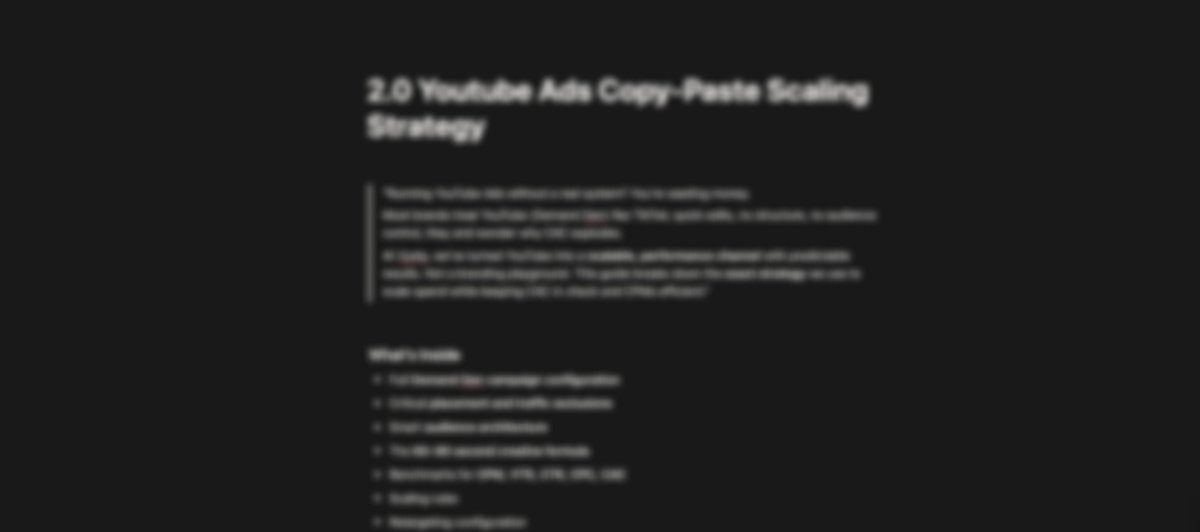 Nate_Google_'s tweet image. COPY THIS EXACT STRATEGY for Youtube Ads if you want to scale before the holiday season ends...

i detailed our $50k/day EXACT system for Youtube so that you guys can copy it word for word and implement it today

like + comment &quot;YT&quot; &amp;amp; I&apos;ll send it over
(must be following)