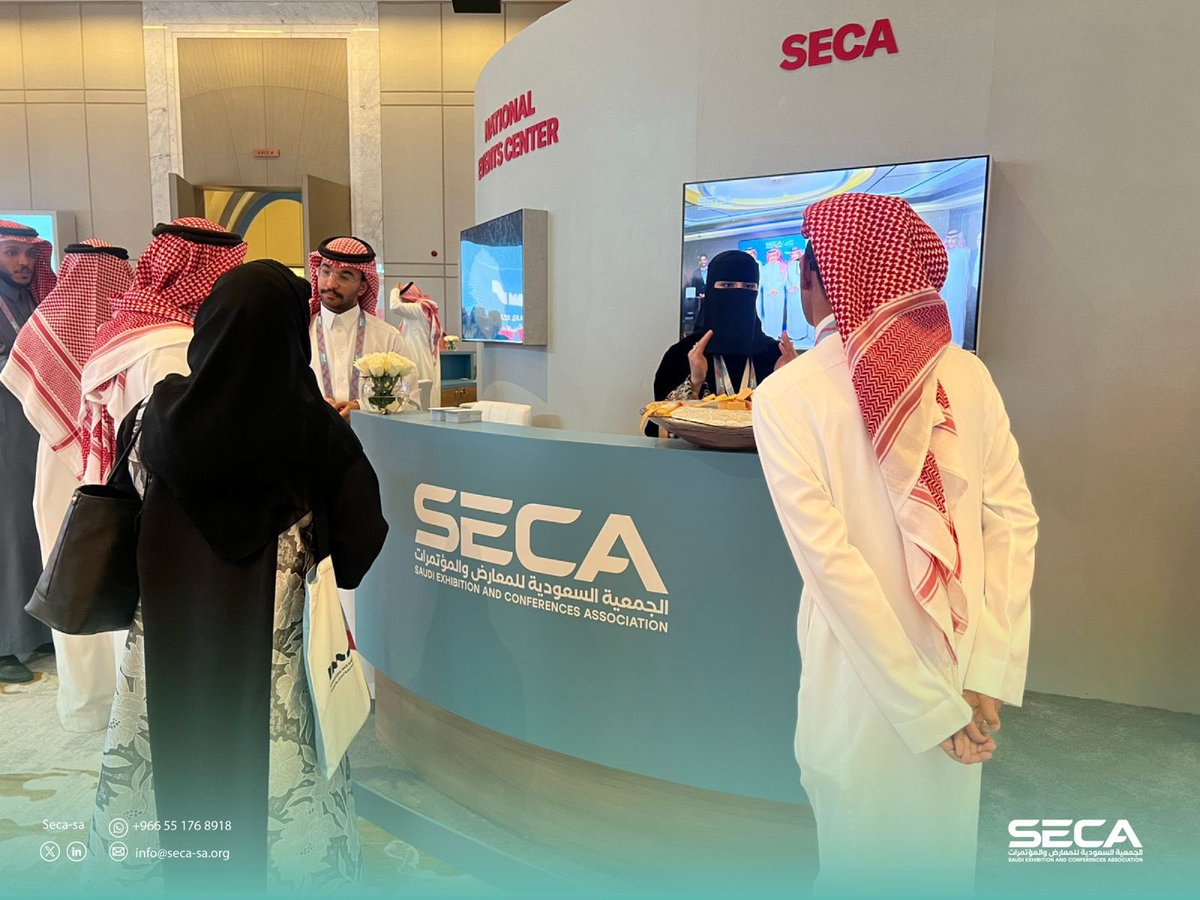 جانب من مشاركة الجمعية السعودية للمعارض والمؤتمرات في  القمة الدولية للمعارض والمؤتمرات حيث حظي جناح الجمعية بتفاعل لافت من الزوار الذين تعرفوا على أبرز مبادراتها وبرامجها الداعمة  للقطاع

#القمة_الدولية_للمعارض_والمؤتمرات
#الجمعية_السعودية_للمعارض_والمؤتمرات 
#seca