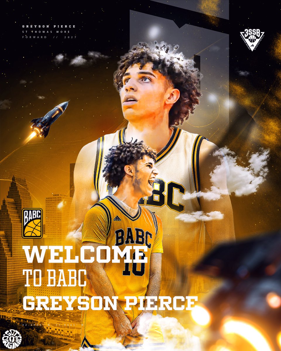 Welcome to BABC Class of ‘27 Grayson Pierce via West Hartford/St Thomas More. 6-8 Swiss Army knife,renowned sniper from arc. Perfect fit for our System! Power 5 Prospect! ⁦<a href="/3SSBCircuit/">3Stripes Select Basketball</a>⁩
