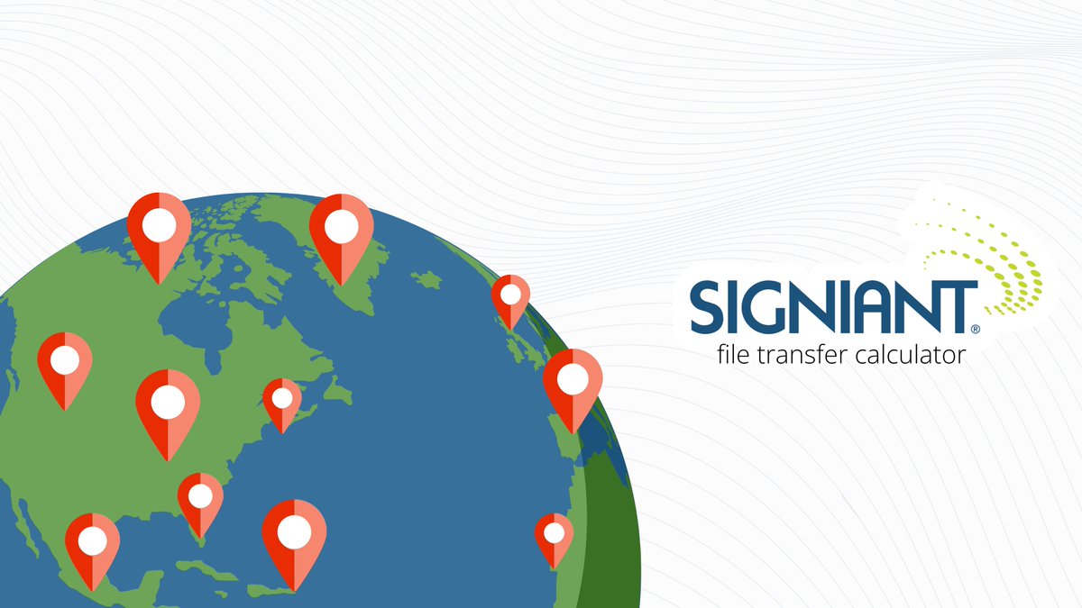 Here’s a challenge: You have a 100 GB file and a 1 Gbps connection across continents. How long will it take?

Spoiler: With legacy FTP it might still take hours. Pack-mule? Forget about it.

Use our calculator to see the Signiant difference » ow.ly/UzHy50Xu8sN