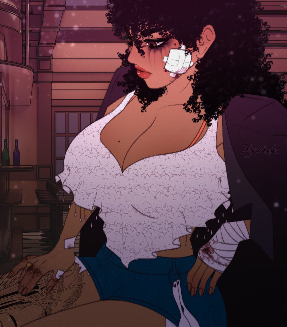 In the dim neon lights of the Breaker Box, Reya sat at an empty table. She appeared rather dismal, and... Beaten up. 

Why, you ask? Well... She may have relapsed, gotten drunk, and gotten into a bar fight at a different bar all in the same night.

˖᯽ ݁˖· ─ #dateeverythingoc