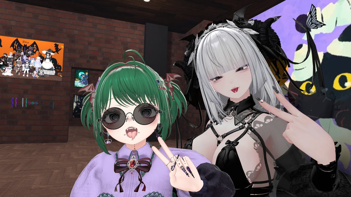 ofutonnemru's tweet photo. 11/26日最後の営業日に来ていただきありがとうございました！
最終日色んな人と話せてとて���嬉しかったです～
またどこかのイベントでキャストやスタッフもしくはお客として会うこと��あればお話ししましょうね～
#BarHallows https://t.co/fC182ndOeP