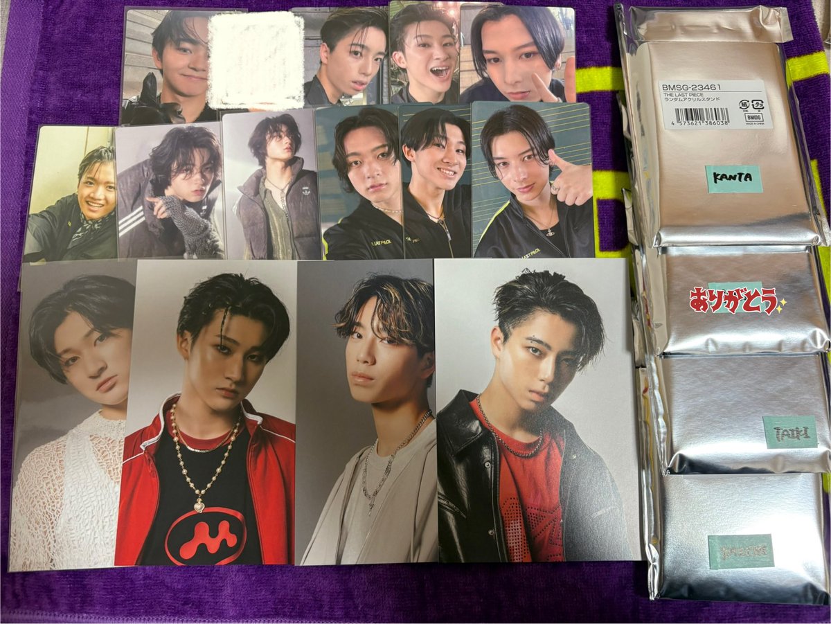 _best17's tweet image. THE LAST PIECE 交換　買取

求　買取（ALT）　同異種ライキ（第一弾激求）
譲　画像のもの
ルイ、タイキ、ゴイチ、アダム、イサナ、カンタ、タイチ

前のツイート誤って消してしまい、以前お取引決まっていた方リプかDMいただけると幸いです🙇🏻‍♀️

#bmsg交換 #THELASTPIECE交換 #THELASTPIECE