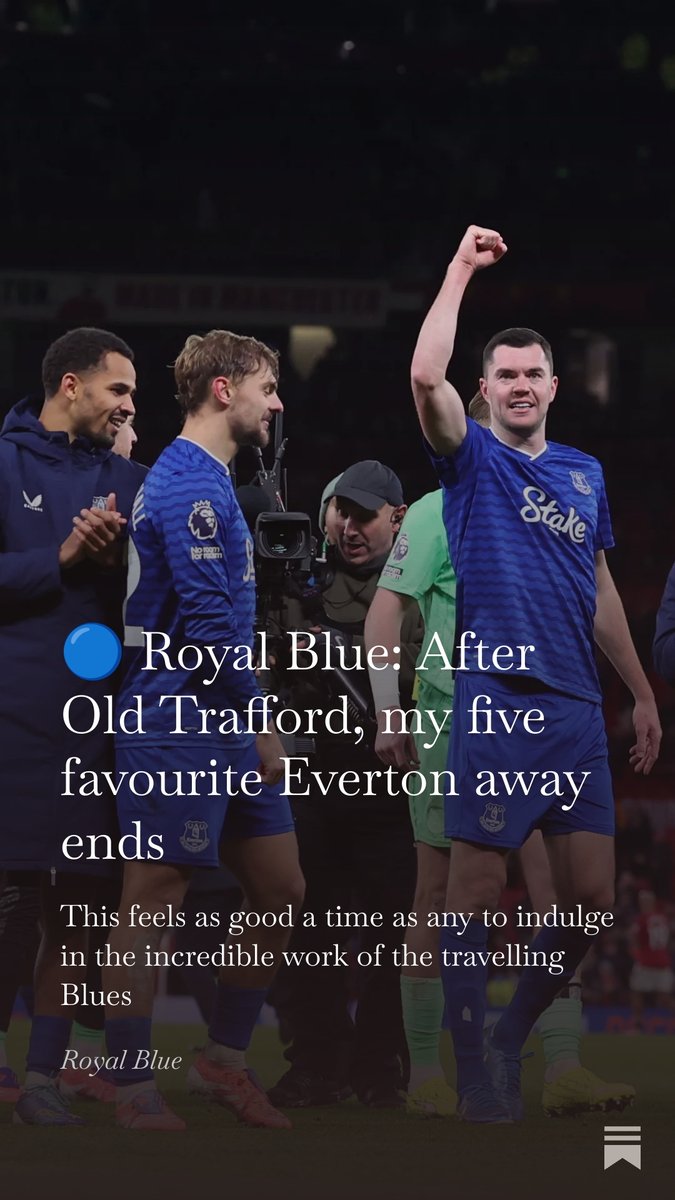 joe_thomas18's tweet image. An indulgent Royal Blue newsletter this week, but after Old Trafford - why not? 

My 5 favourite Everton away ends from the three-and-a-half years I&apos;ve been watching from the press box

Complete with footage

Read, subscribe + let me know your favourite ⤵️
open.substack.com/pub/royalbluee…