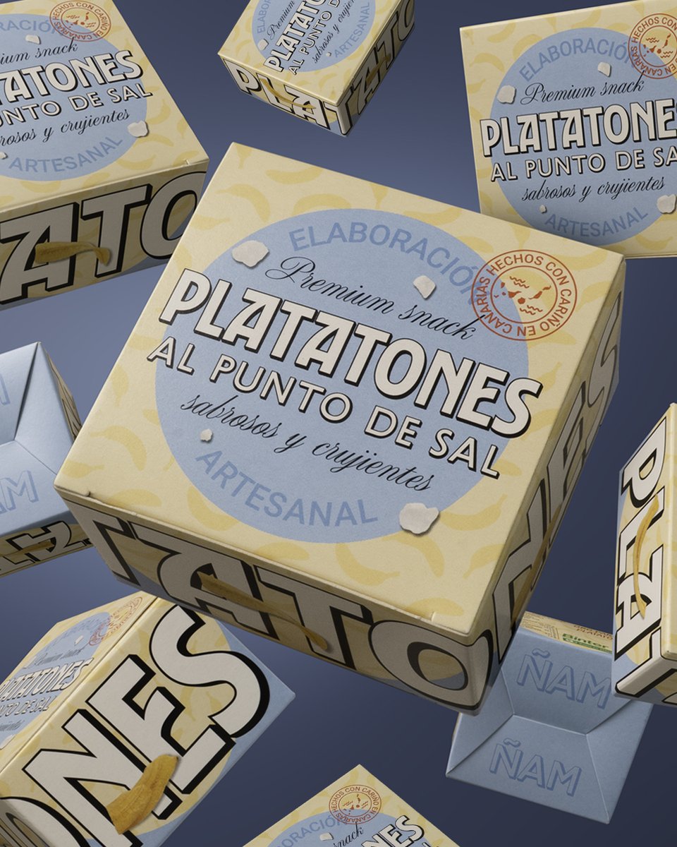 PENTAWARDS's tweet image. IRUBI&apos;s #packagingdesign for Platatones has been designed not only to stand out, but also to spark desire and build brand affinity. A packaging with its own identity that captivates and turns an everyday snack into a soulful concept. #DailyDesignInspiration