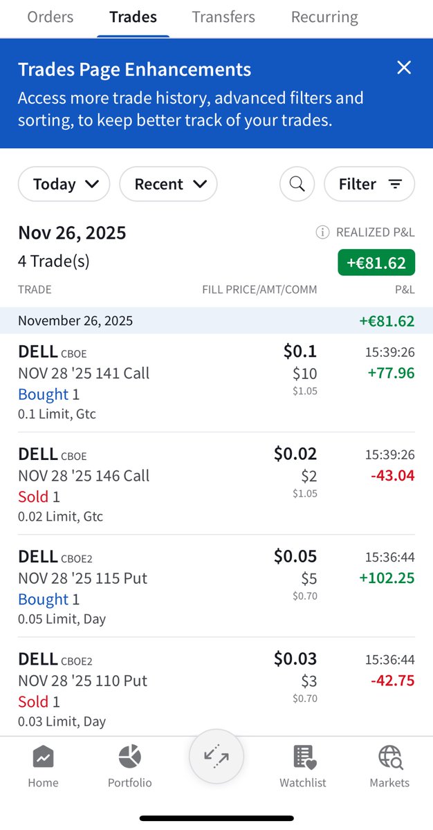 Excelente Vega crush hoy tras los earnings de $DELL… Al límite de sigma 2. Lo veía muy obvio… cosas que podemos aprender del libro de <a href="/PutsyCalls/">Puts & Calls</a>