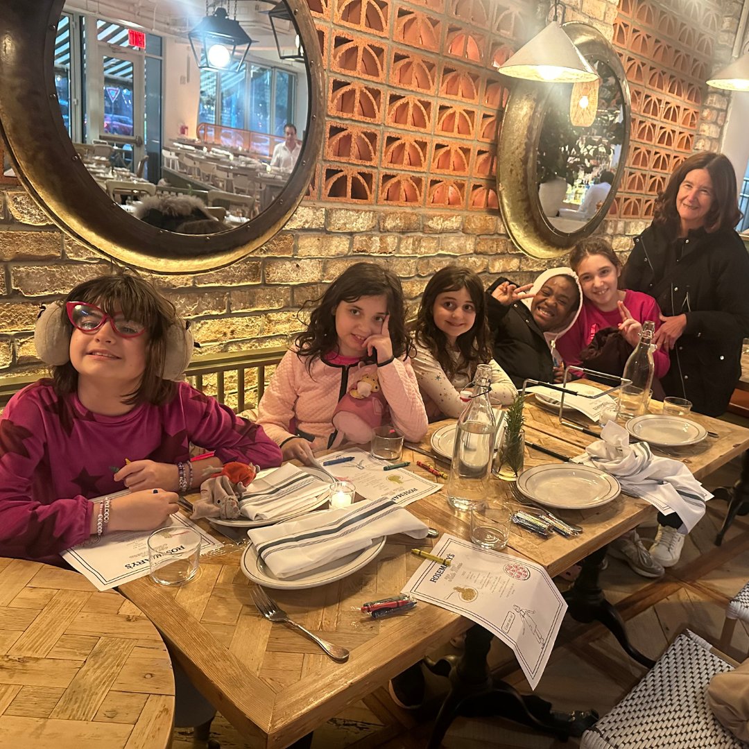 LearningSpring's tweet image. Girls' day out! The last Girls' Club of the fall session ended in style at Rosemary's East. Great food and great company.