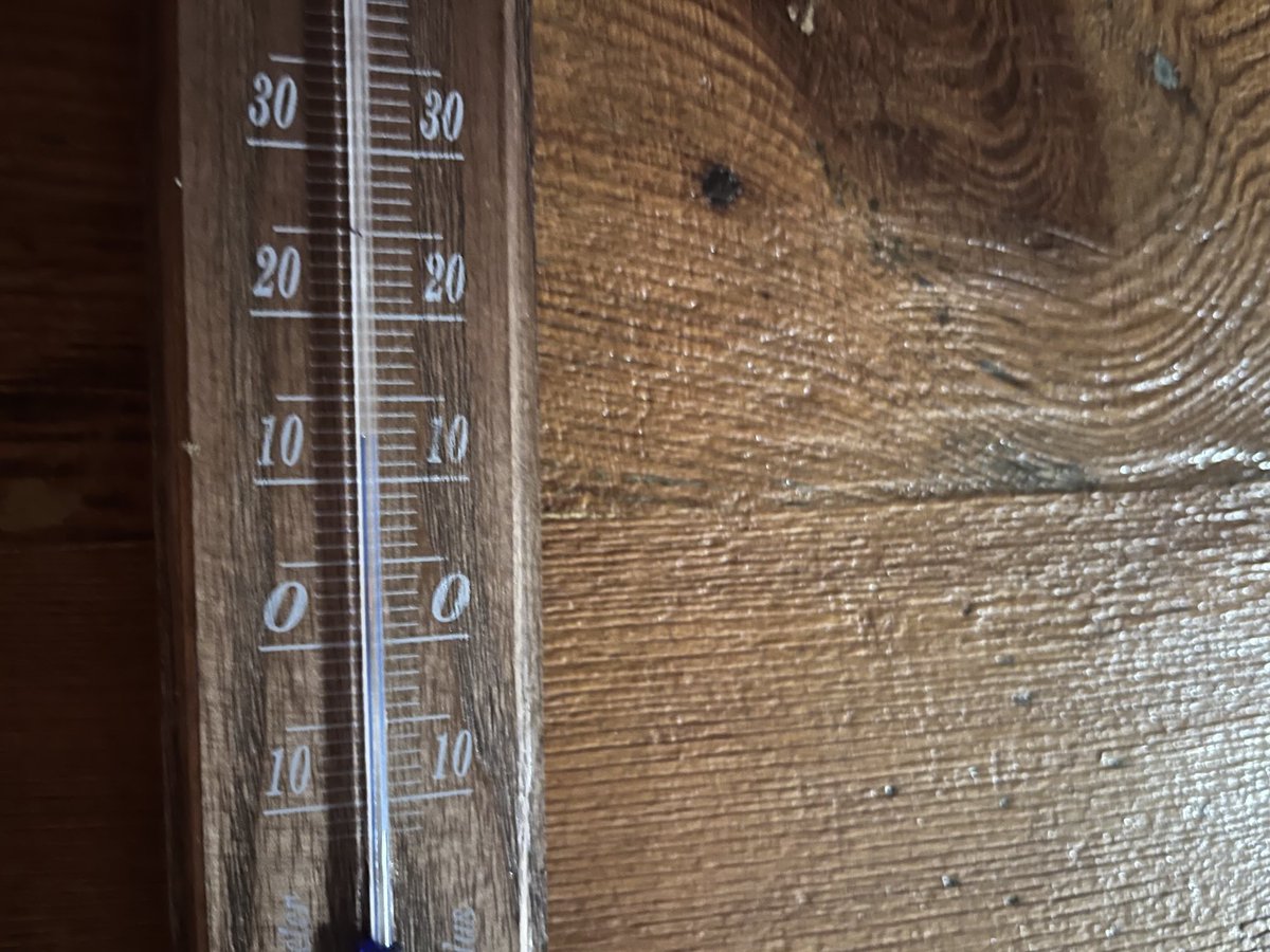 W sypialni 12.6C. Nie wiem, czy rozpalic?🤷‍♂️