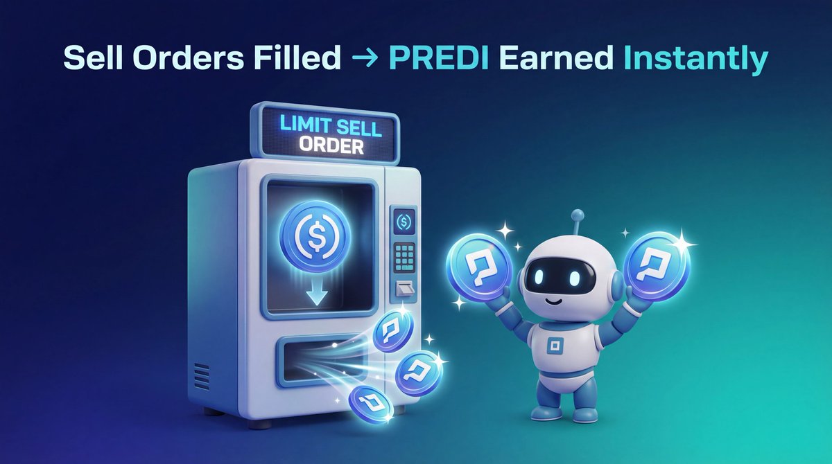 sweet_isha1's tweet image. New farming strategy unlocked:

1️⃣ Mint shares in any market (1 USDC min)
2️⃣ Place limit sell orders
3️⃣ Earn 3 $PREDI per USDC filled
4️⃣ Stack tokens
5️⃣ Repeat

This is what yield farming looks like in prediction markets.

@PredictBase just created a reason to be active every day