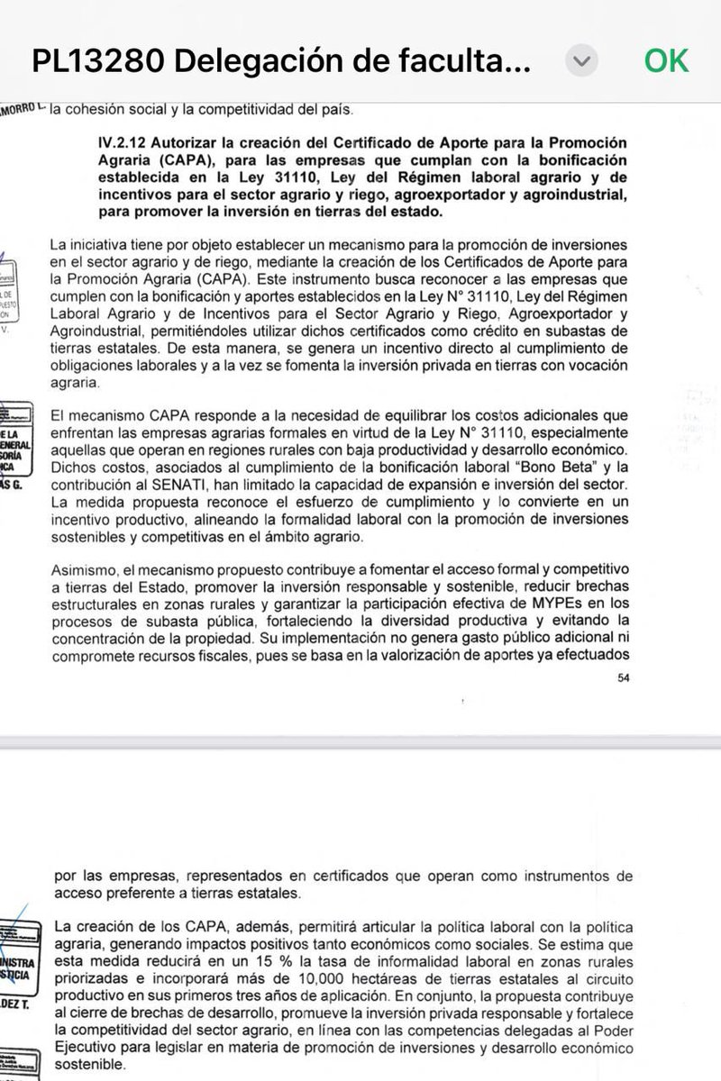 #ALERTA Jerí busca ampliar beneficios a las grandes agroexportadoras. Pedido de facultades presentado por el Ejecutivo con la excusa de la inseguridad contrabandea medidas de carácter económico para beneficiar a grupos de poder. 
En agosto, Somos Perú apoyó Ley Chlimper 2.0.