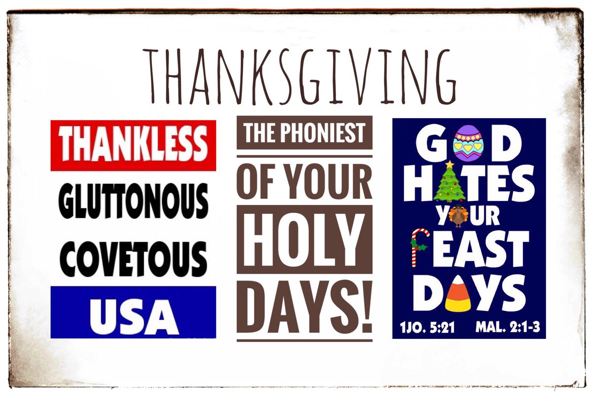 FalconBlog2's tweet image. God hates your Thanksgiving ! Dung into your false Christian faces ! Malachi 2 .