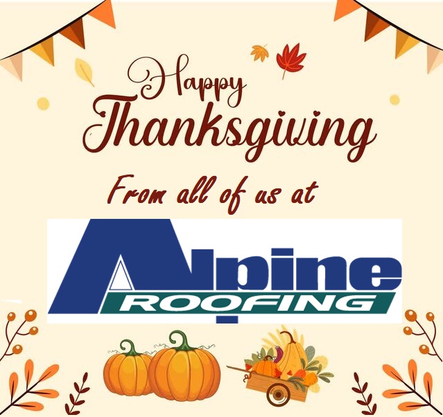 AlpineRoofingNJ's tweet photo. All of us at Alpine Roofing would like to wish you a very happy and healthy Thanksgiving! We are thankful for all of you. #alpineroofing #njroofer #roofer https://t.co/jIFUNWpNyE
