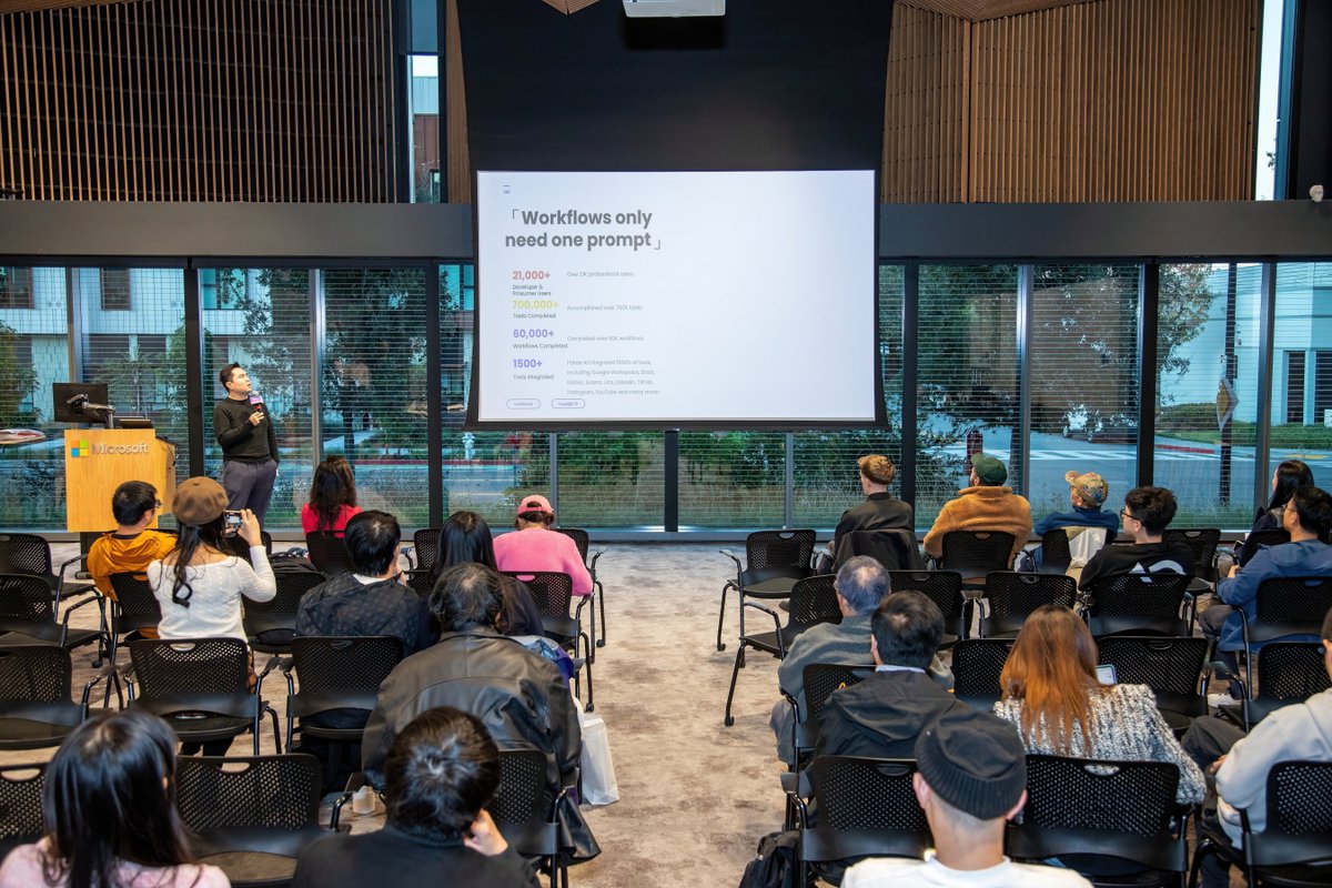Pokee_AI's tweet image. Last week, we co-hosted our first Microsoft Ingite event with @Microsoft and @p72vc Point72 Ventures at Microsoft Silicon Valley Campus. And it was an honor to be featured by Microsoft Incubator as a highlight startup! More than 100 people signed up for the event and we had…