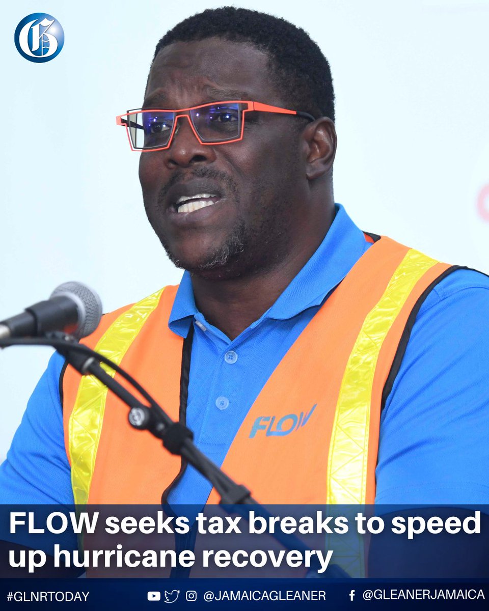 JamaicaGleaner's tweet image. Telecommunications firm FLOW wants the Government to provide tax breaks for the importation of critical equipment needed to accelerate the restoration of services following the devastation to its network caused by hurricane Melissa.

Read more: jamaica-gleaner.com/article/lead-s…