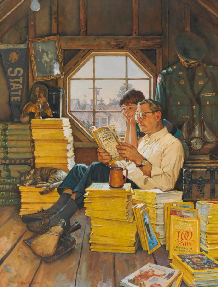 CaseyBHead's tweet image. Remember how good National Geographic used to be? When I was a kid happening on a stack of these was like finding actual treasure. I used to read my grandpa&apos;s old ones, until one year I got a subscription for Christmas. It was like having the whole world at my fingertips.