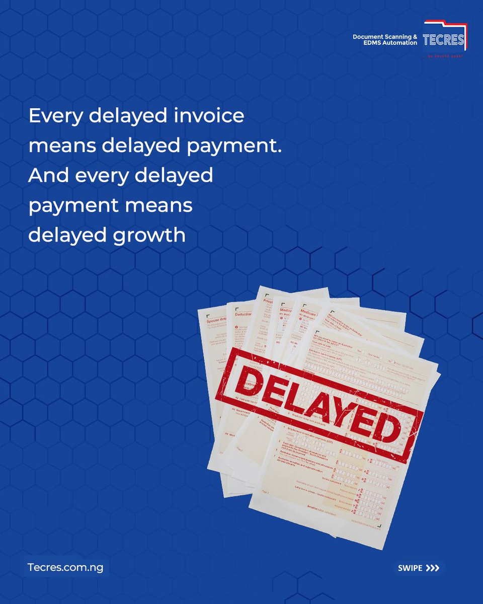 TecresTNL's tweet image. Slow invoice processing doesn’t just delay payments, it slows down growth.

From digitising your documents to automating approvals and integrating e-signatures, the right system can transform how fast your business moves.

#SmartWorkflows #InvoiceManagement #TecresTechnologies