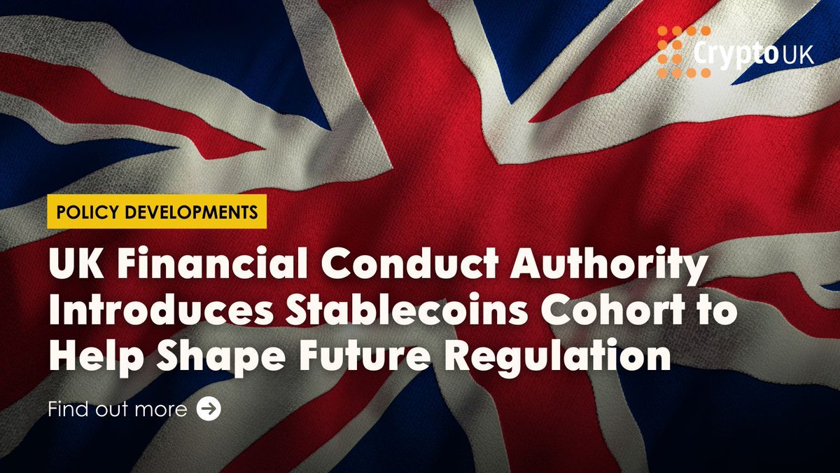 CryptoUKAssoc's tweet image. The UK&apos;s Financial Conduct Authority (FCA) has launched a new Stablecoins Cohort within its Regulatory Sandbox, giving prospective issuers the chance to test products in a controlled environment, gain direct regulatory support, and help shape the UK’s emerging stablecoin regime.…
