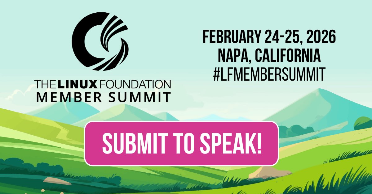 linuxfoundation's tweet image. 🎤Speak at #LFMemberSummit 2026!
We’re seeking sessions on leading + scaling #OpenSource projects—governance transitions, contributor growth, community health metrics, global ops + more.
Submit by December 15 → hubs.la/Q03VRPSr0
