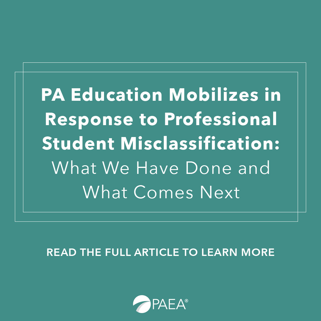 PAEAonline's tweet image. PA Education Mobilizes in Response to Professional Student Misclassification: What We Have Done and What Comes Next

Learn more: ow.ly/Y5Xh50XycCj