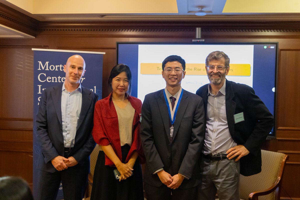 georgetownsfs's tweet image. The Lepgold Book Prize honors the late Joseph S. Lepgold, a renowned SFS prof. This year, SFS’s Mortara Center awarded the prize to GWU prof @jjding99 and his book, “Technology and the Rise of Great Powers,” on global tech revolutions.

Learn more: bit.ly/3XVVOEI