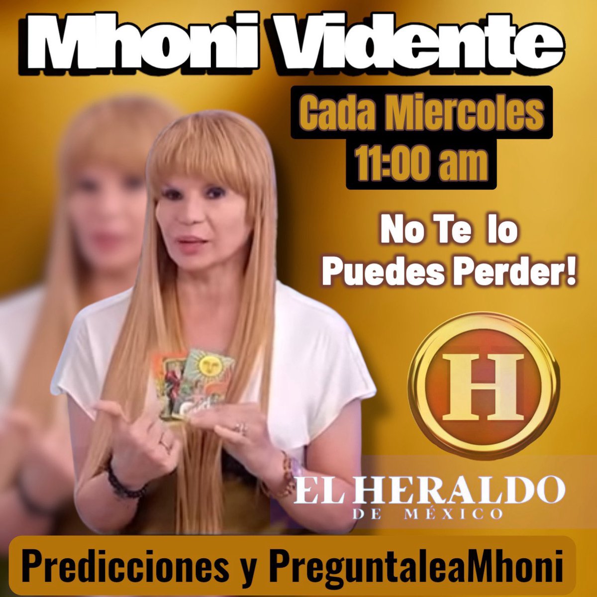 __Chikafdm__'s tweet image. Hoy!!!  Si hoy puedes conéctarte en youtube para ver a @mhonividente con predicciònes y preguntale a mhoni por el @heraldodemexico con @brenn_mz #MhonienHeraldo @ClubMhoniFan #PreguntaleaMhoni