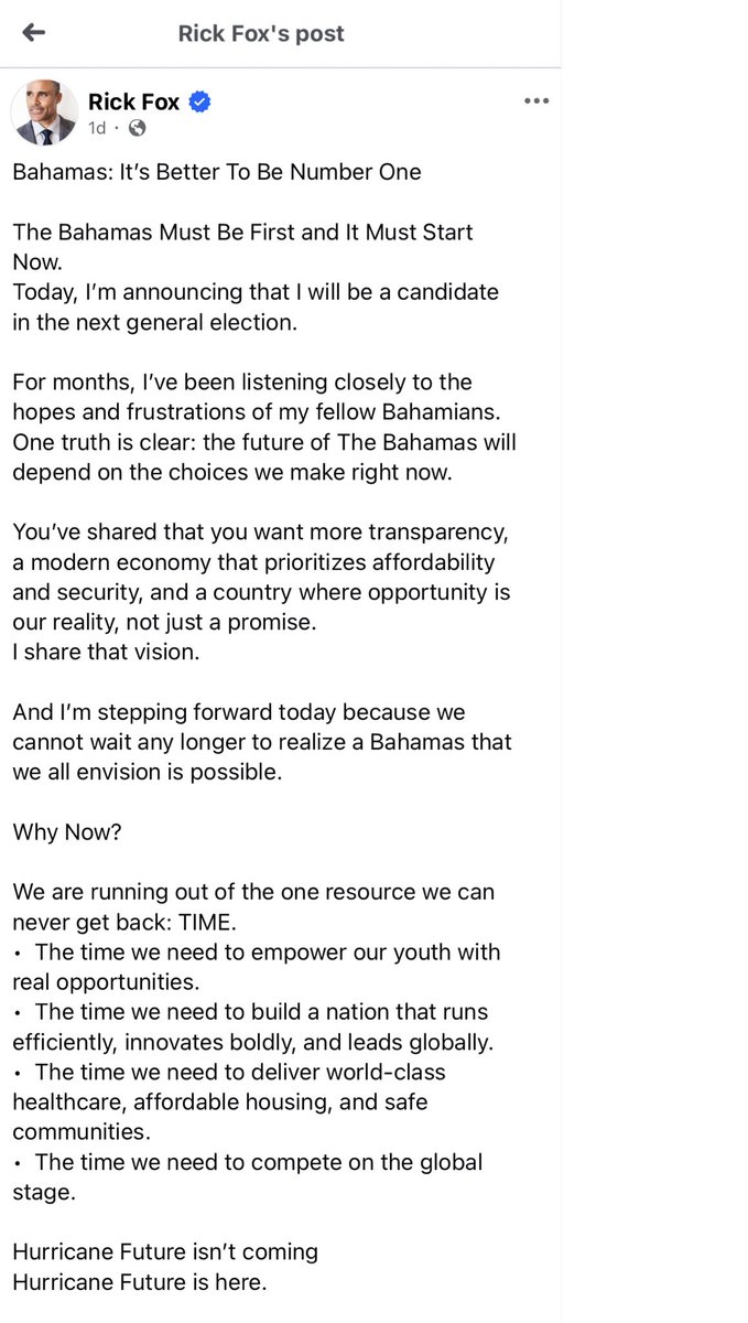 2Cool2Blog's tweet image. Former Lakers champion Rick Fox announces that he is running for the political office in the Bahamas