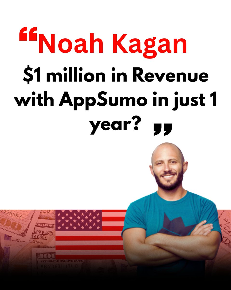 How did Noah Kagan reach $1 million in Revenue with AppSumo in just 1 year?

Many people think you need a big team, big funding, and a complex product.
Noah Kagan showed — to make $1M in a year, you need:
Speed
Simple thinking
Distribution
Low-cost execution