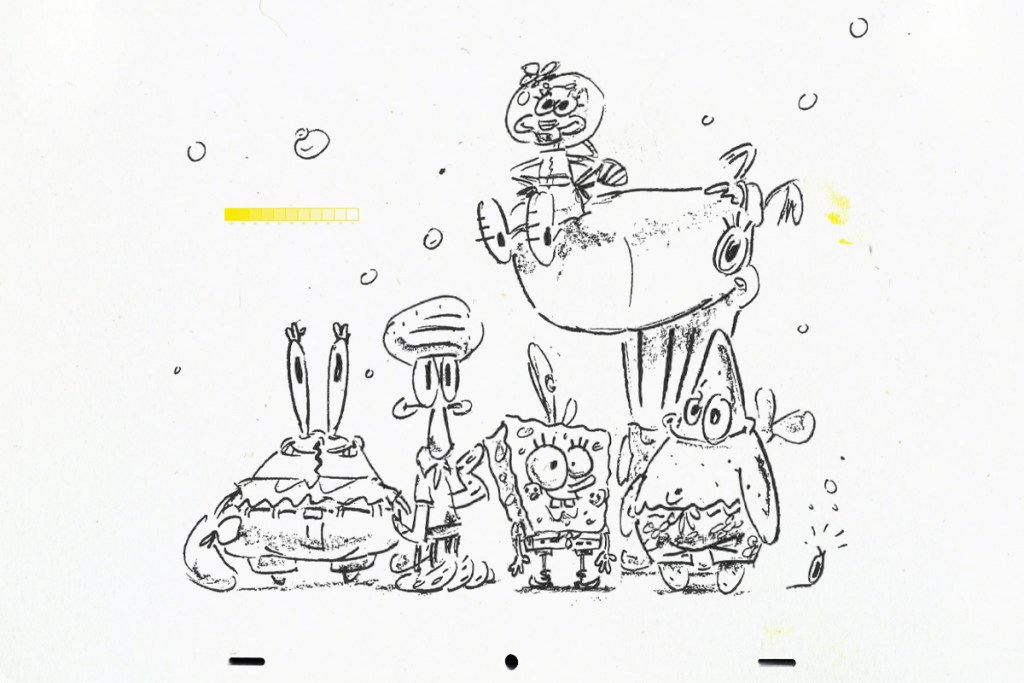 DeSoupBowl's tweet image. Early SpongeBob concept art by Stephen Hillenburg