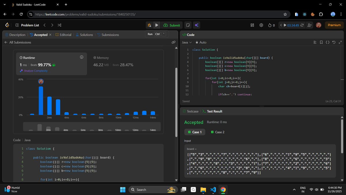 MansiBug's tweet image. Day 139: Getting a job in 8 months.

- Solved 1 medium-level and 1 easy-level question on LeetCode.

#100DaysOfCode #buildinpublic #DSA #Java