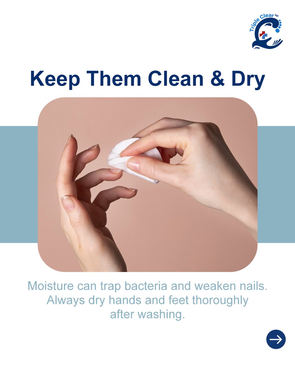 TripleClearHF's tweet image. Healthy nails come from daily care—keep them clean, hydrated, and trimmed.

Support your routine with Triple Clear HF, the all-natural treatment and protectant. 💧

Now available: natural care that heals and shields.

#TripleClearHF #NailCareRoutine #NaturalWellness