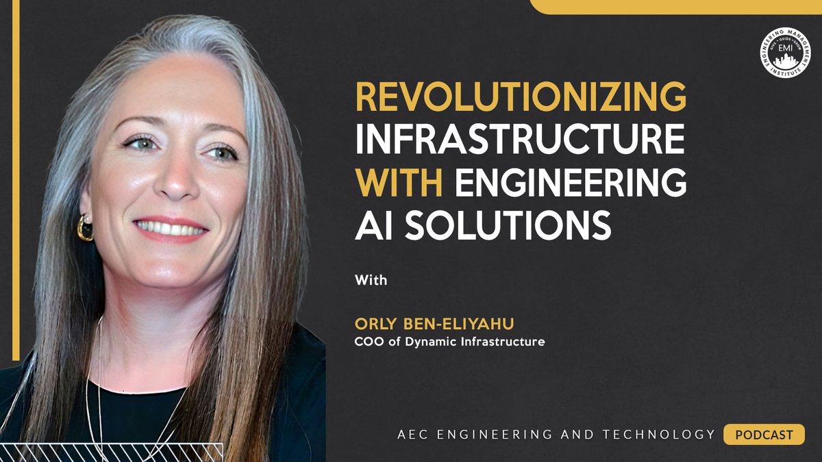 Smarter #Infrastructure Starts Here. In this week's #AECaiTech Podcast, Nick Heim talks with Orly Ben-Eliyahu about engineering AI solutions transforming asset management. AI boosts engineers by removing repetitive work.👉 Listen here: bit.ly/3XDjm1n #EngineeringAI