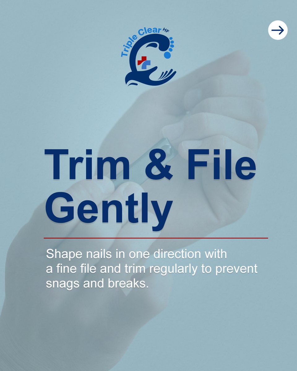 TripleClearHF's tweet image. Healthy nails come from daily care—keep them clean, hydrated, and trimmed.

Support your routine with Triple Clear HF, the all-natural treatment and protectant. 💧

Now available: natural care that heals and shields.

#TripleClearHF #NailCareRoutine #NaturalWellness