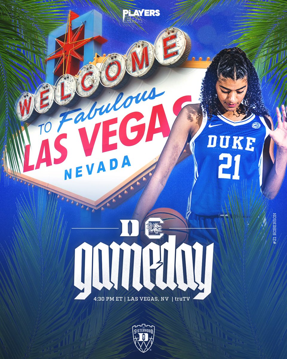 Gameday in Vegas 😈

🆚 #2 South Carolina
📷 4:30 PM et 
📺 truTV
🔗linktr.ee/dukewbb