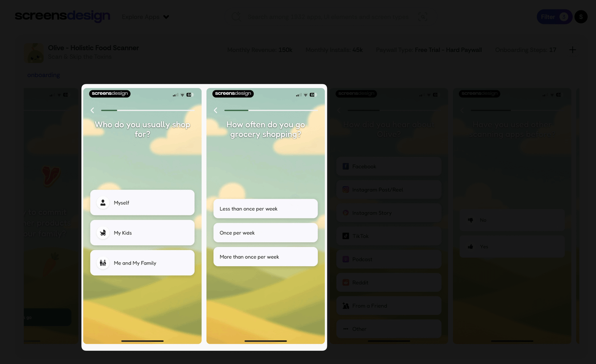 Las preguntas son simples, relevantes y están directamente relacionadas con la promesa de la aplicación.
"¿Para quién