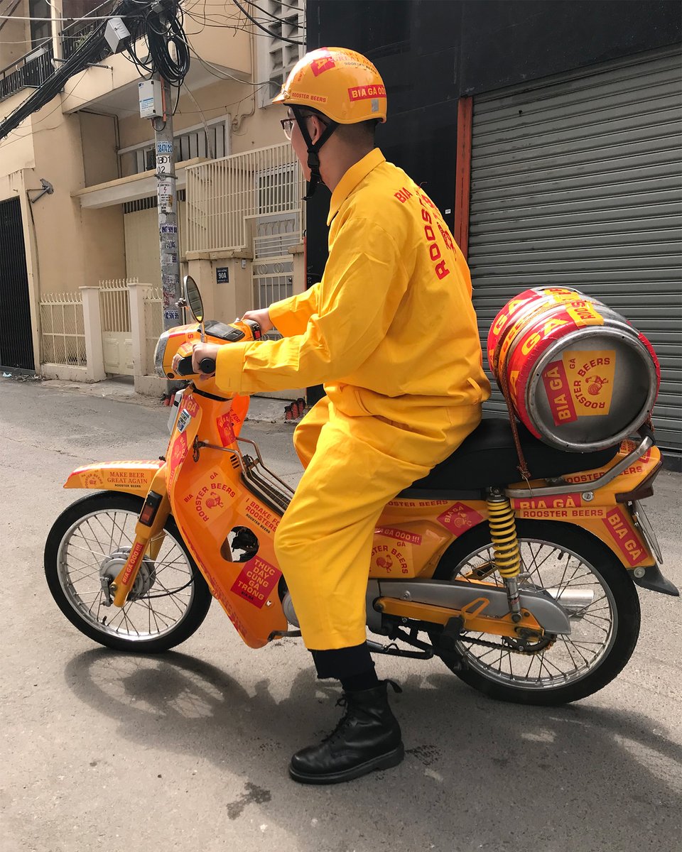 CommArts's tweet image. EXHIBIT: Base Design reimagined Rooster Beers, transforming it from an expat craft label into a bold, proudly local Vietnamese classic—simple, street-inspired, and instantly recognizable. ow.ly/4Rti50XwY4i