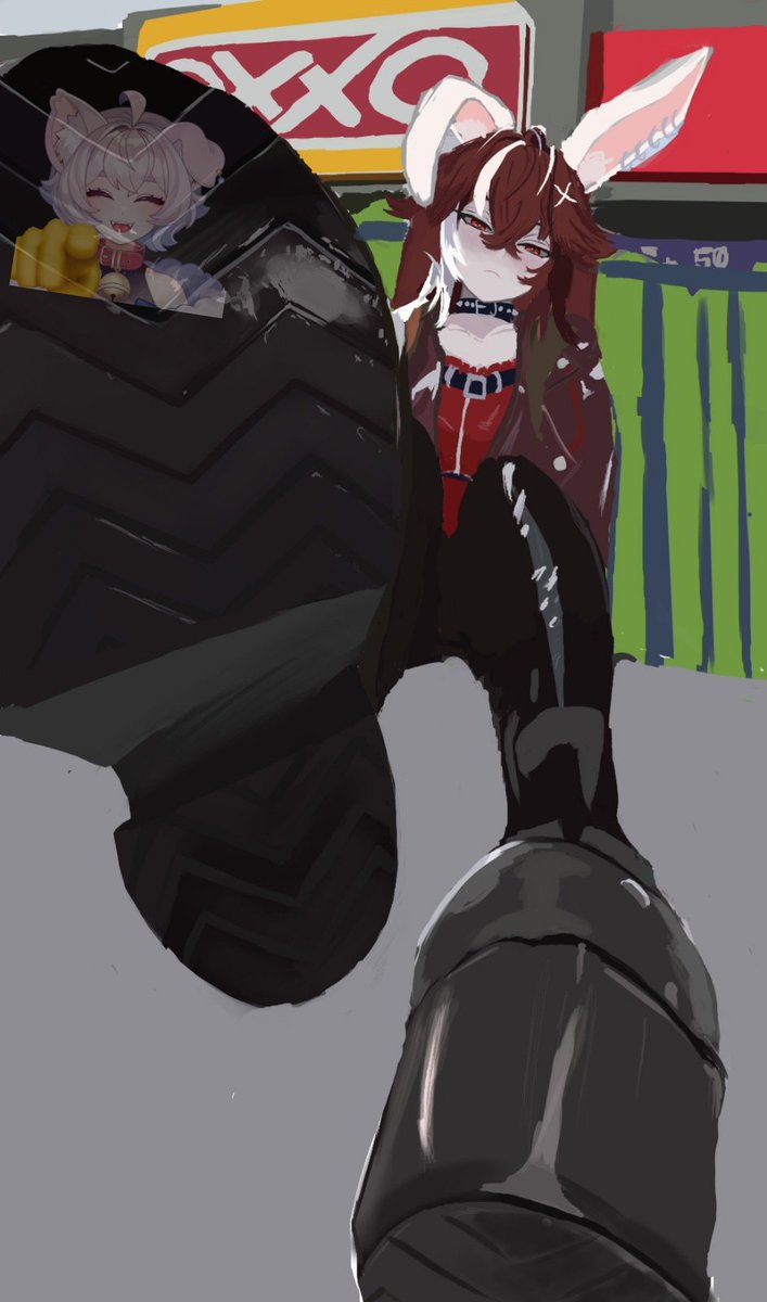 Echándole ganas a esto.. no se porque el Oxxo jaja

#Vtuber #vtuberEsp #wipart #art #fanart #Tgreysart