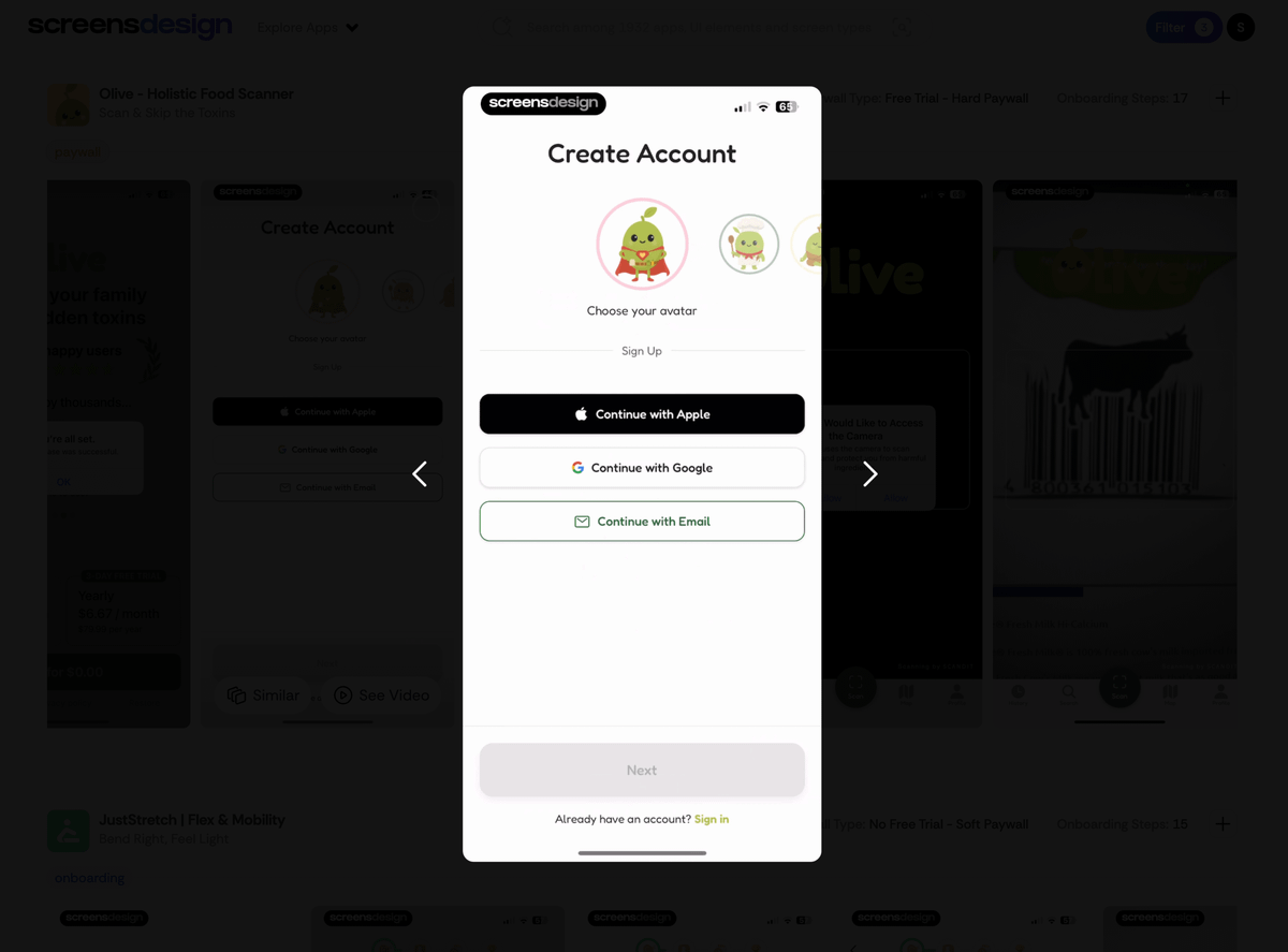 El registro de una cuenta es uno de los mayores puntos de abandono en un embudo de incorporación.
Entonces Olive simpl