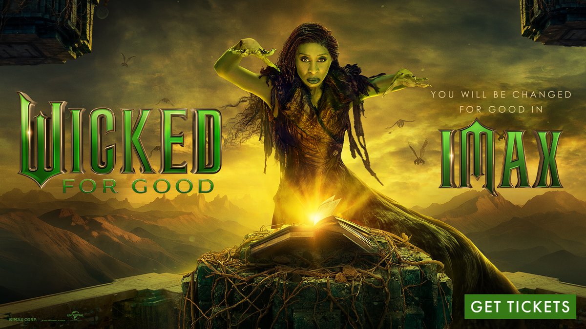 gsc1's tweet image. You will be changed for good in IMAX 🫧

Book #WickedForGood Now and experience it on Scotland&apos;s BIGGEST screen at Glasgow Science Centre

🧙👉 buytickets.at/gscimax/192565…