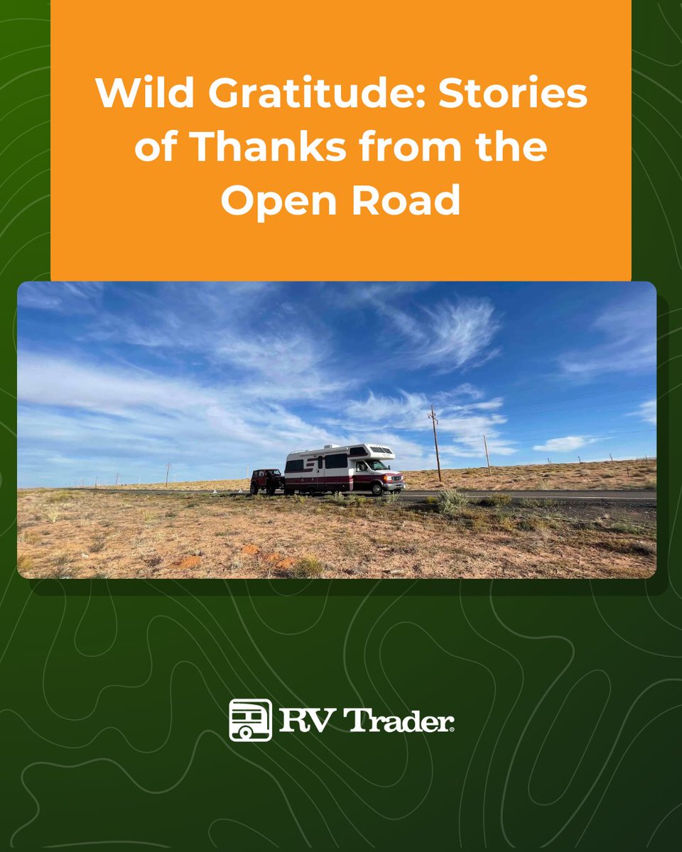 RVTrder's tweet image. RV travel means something different to everyone, but one thing it always brings is gratitude. 

Read the full article to see what inspires our gratitude this season 👉  brnw.ch/21wXQIo

#RVTrader #BuySellResearch #Gratitude #RVLife
#LifeOnTheRoad