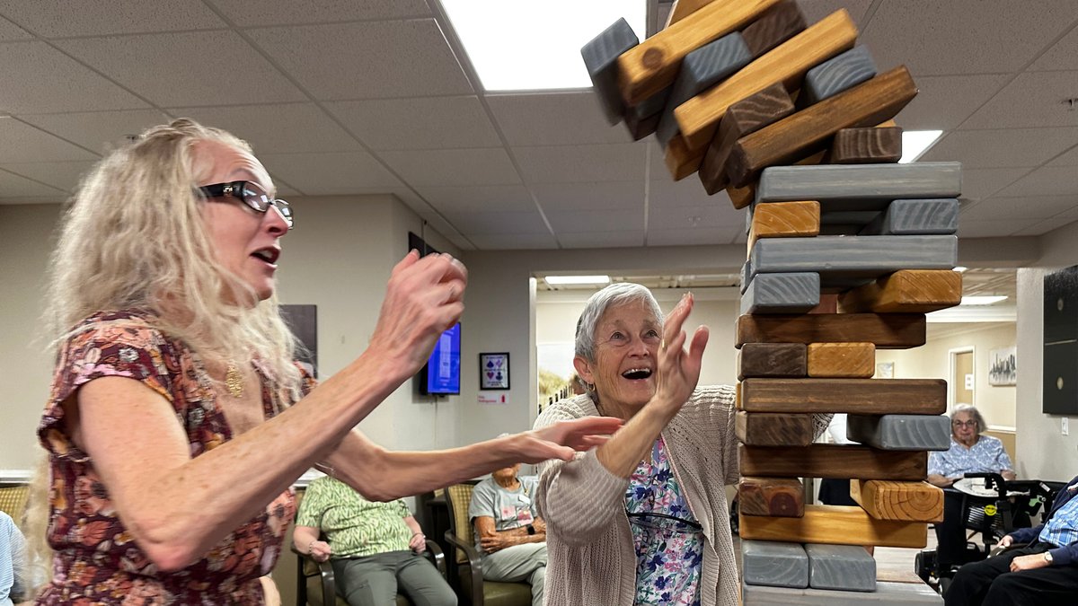 SuntreeSeniors's tweet image. Residents battled Giant Jenga tower today—and the tower LOST! Stack, pull, wobble, collapse… repeat!

#jengachampions #funandgames #seniorliving #melbournefl #assistedlivingfl #spacecoast #independentliving #memorycare

suntreeseniorliving.com

Assisted Living License #: AL13351