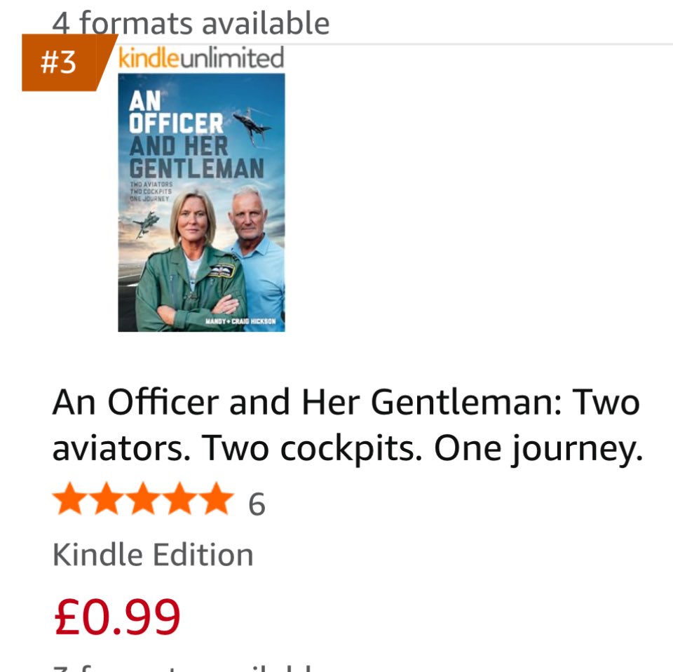 MandyHickson's tweet image. Would love your support to get to number 1 in #Aviation
Please r/t … just 99p this week.
#anofficerandhergentleman

Link in comments