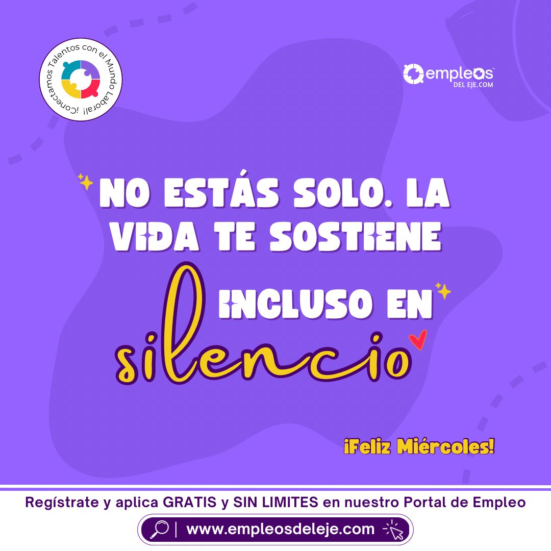 empleosdeleje's tweet image. Confía en que todo está sucediendo para tu crecimiento, incluso cuando no lo entiendes todavía ✨
Hoy pide claridad, acepta calma y permite que la magia llegue 💛
💼 empleosdeleje.com

#EmpleosDelEje #MiércolesEspiritual #ConfíaEnLaVida
