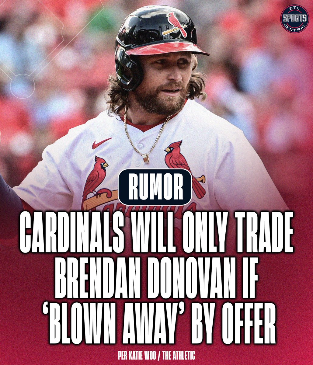 STLSprtsCntrl's tweet image. After dealing Sonny Gray, the #STLCards “remain focused” on trading Nolan Arenado and “at least one, if not two” of their left-handed bats, per Katie Woo

Brendan Donovan is a highly coveted trade piece around the league, however Woo reports that they won’t trade him unless…